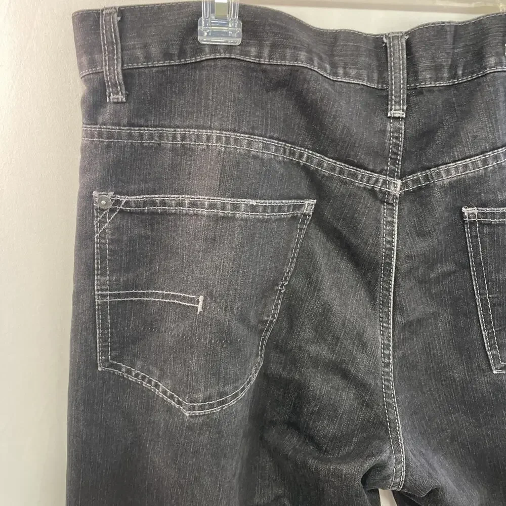 CALVIN KLEIN Men’s EASY FIT BLACK JEANS Size 34x32 Baggy Wide Leg